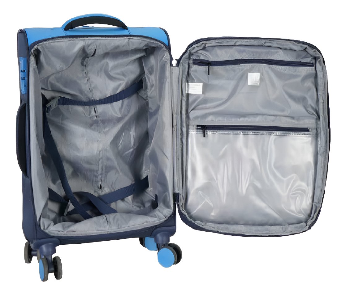 Valija Elf I3425/24 Negro Y Gris Azul Y Celeste Carro Alum - Imagen 10