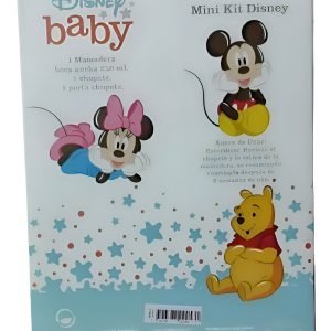Mini Kit Disney Mickey Mamadera Chupete Nattelle Azul Acero Mickey