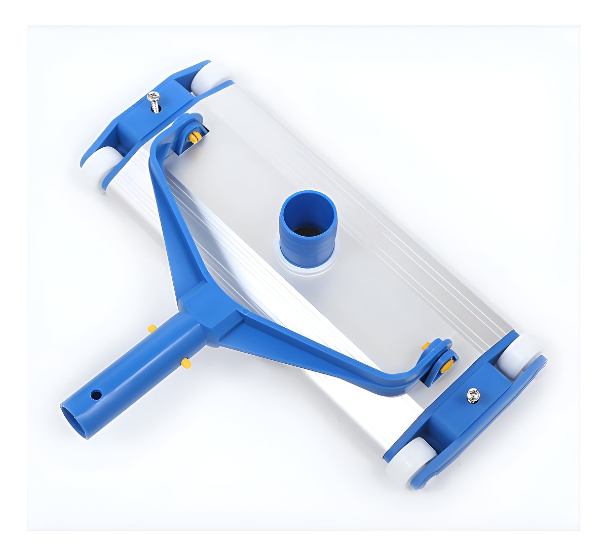 Barrefondo Pileta Aluminio Reforzado Proline 35cm Con Cepillo Blanco