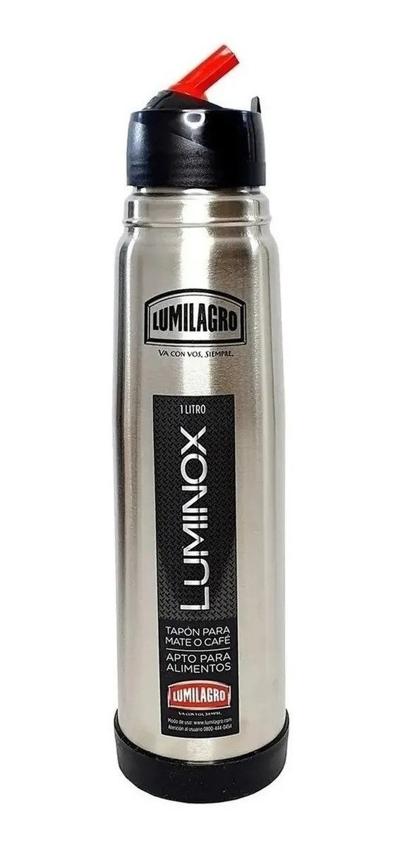 Termo Bala Acero Luminox Lumilagro Pico Matero Envío Gratis Acero - Imagen 5