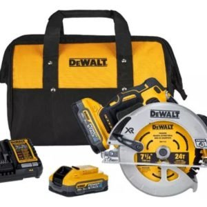 Sierra Circular Inalámbrica 7-1/4 2 Baterías Y Bolso Dewalt