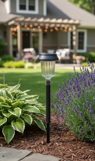 Estaca Luz Solar Exterior Cálida Impermeable Para Jardín Proline Negro - Imagen 4