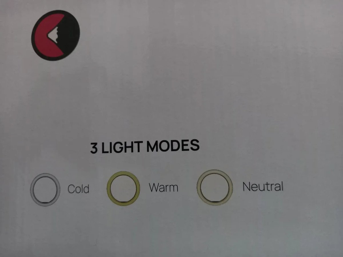 Aro De Luz Led Fukuora Con Base Y Soporte Negro 160 Leds Usb Negro Calido Frio Y Neutro - Imagen 6