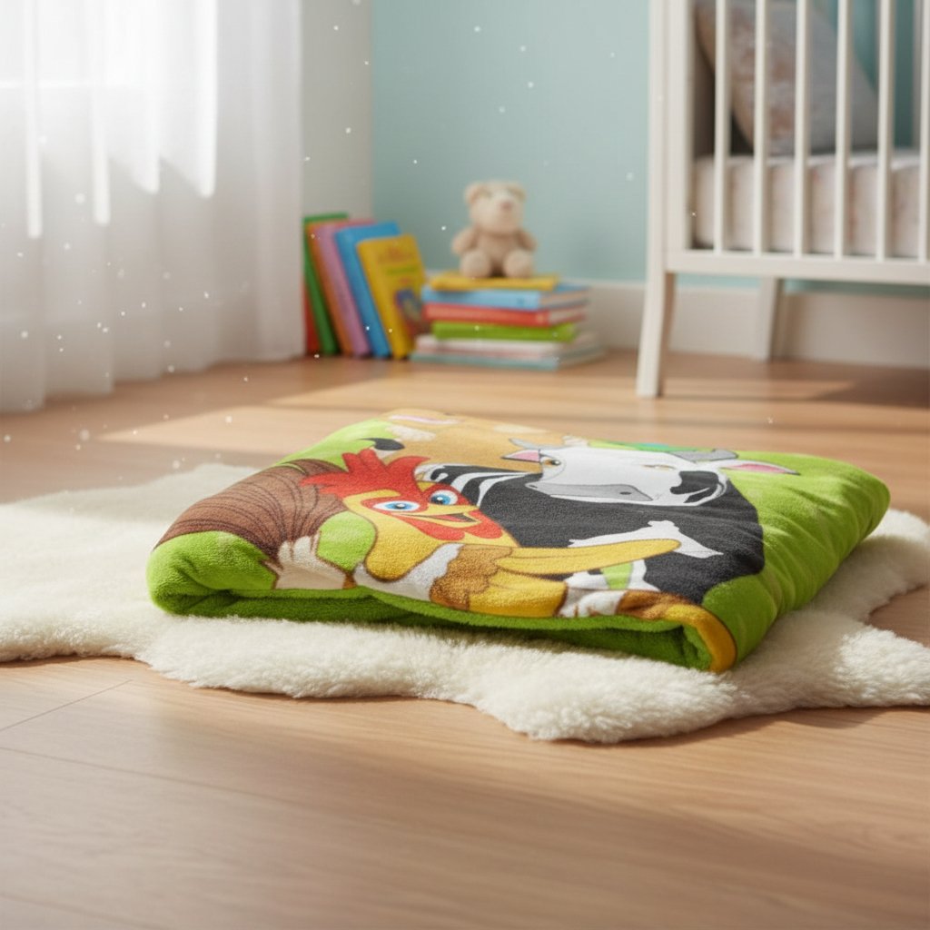 Frazada Piñata Infantil Corderito La Granja 1 Plaza220x155cm La Granja Multicolor - Imagen 2