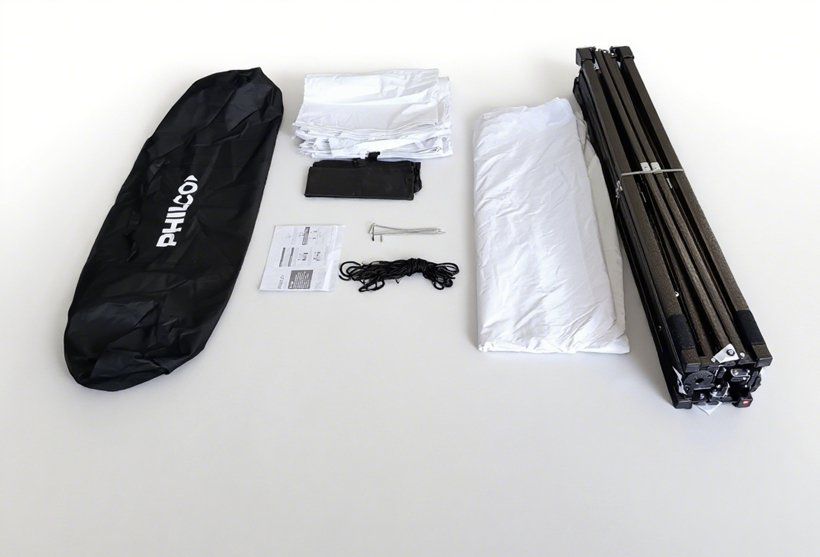 Gazebo Philco 3x3 Mts Con Paredes Y Ventanas, Autoarmable Y Plegable, De Exterior Blanco Gap3x3ww3p - Imagen 3