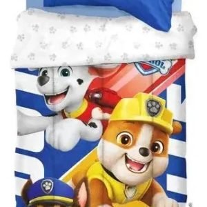 Acolchado Piñata Disney 1 1/2 Plaza Reversible 155x240 Cm Azul Paw Patrol