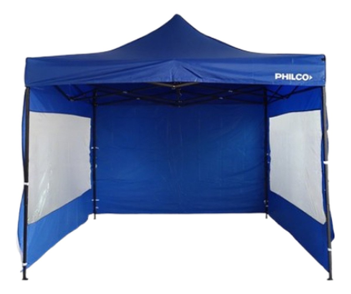 Gazebo Philco Gap3x3w3p 3x3 Con Pared Impermeable Azul - Imagen 4