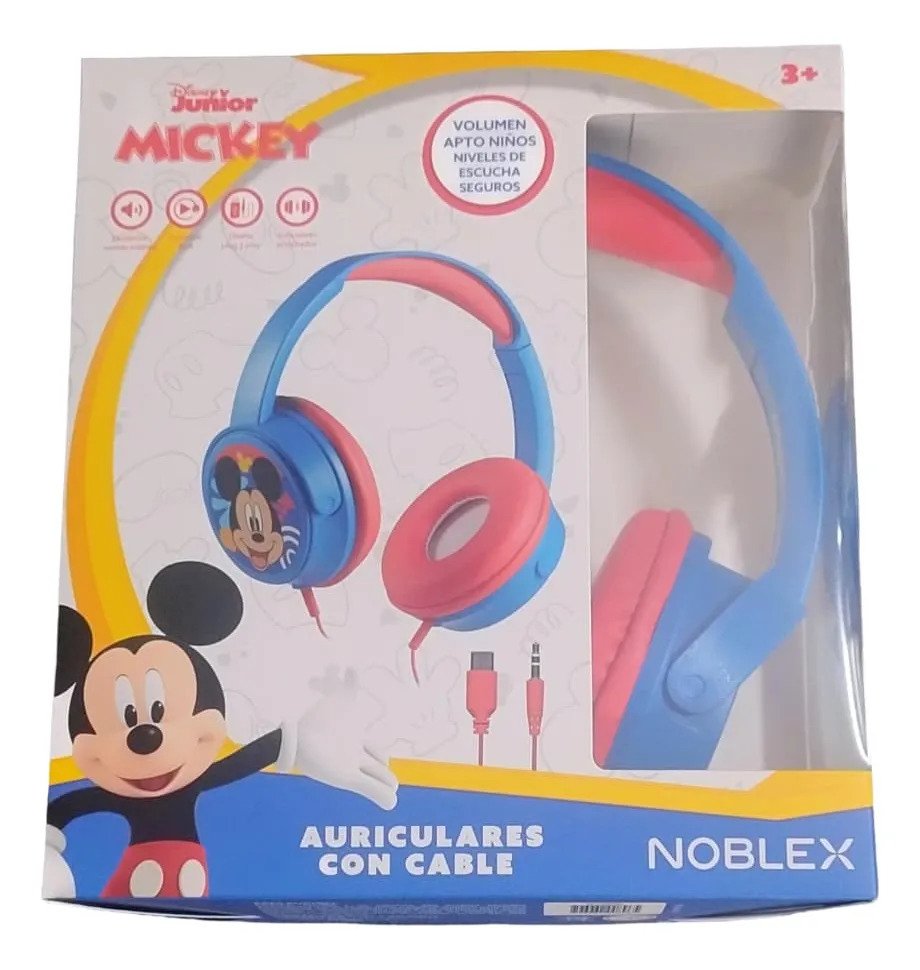 Auricular Noblex Mickey Vincha Over Head Dy200mi Azul - Imagen 2