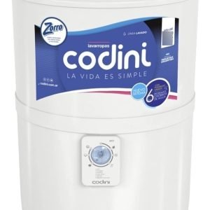 Lavarropas Codini Silent 10kg Blanco 6 Programas