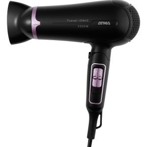 Secador De Pelo Atma Sp8935p 2200w Plegable Ionico Color Negro