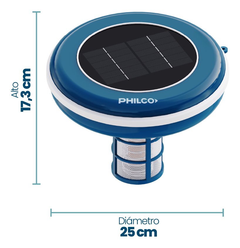 Ionizador Solar Philco Pileta 130000 Lts Anti Sarro Algas Ahorro Cloro - Imagen 4