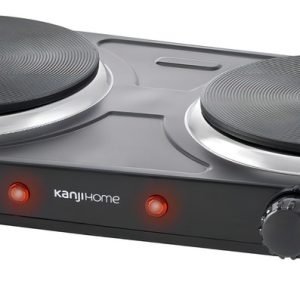 Anafe Eléctrico Kanji 2h Negro 2200w Kjh-hp2200bdd