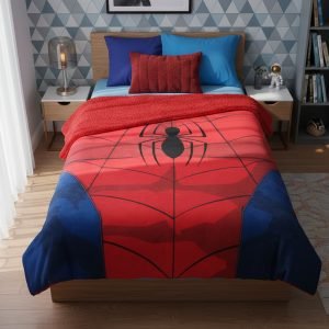 Frazada Piñata Spiderman 1 1/2 Plaza Roja 100% Poliester 5 Kg Rojo