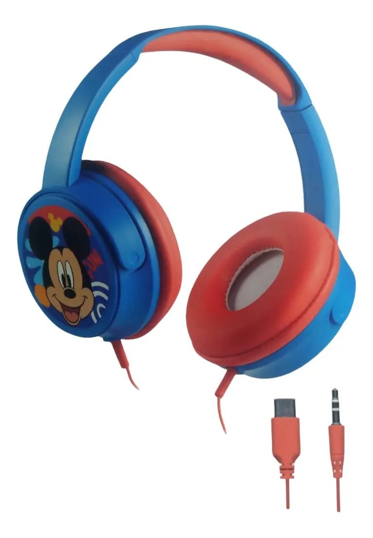 Auricular Noblex Mickey Vincha Over Head Dy200mi Azul