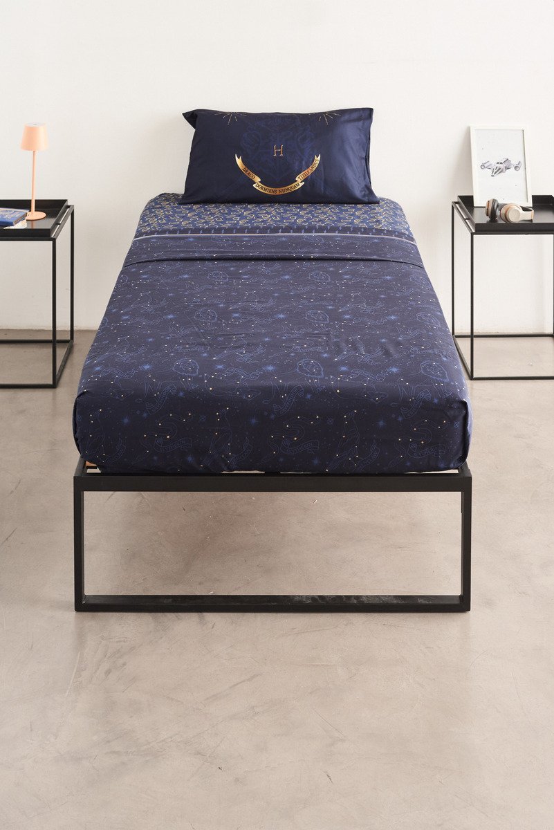 Juego De Sábanas 1 1/2 Plus Harry Potter Piñata Azul Harry Potter