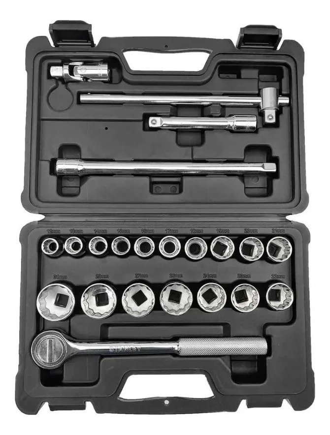 Stanley 86531 Juego De Tubos 23 Piezas Negro