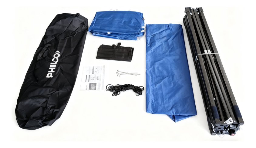 Gazebo Philco Gap3x3w3p 3x3 Con Pared Impermeable Azul - Imagen 6