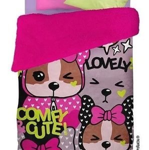 Frazada Corderito Piñata 1 1/2 Plaza Infantil Personaje Color Simones