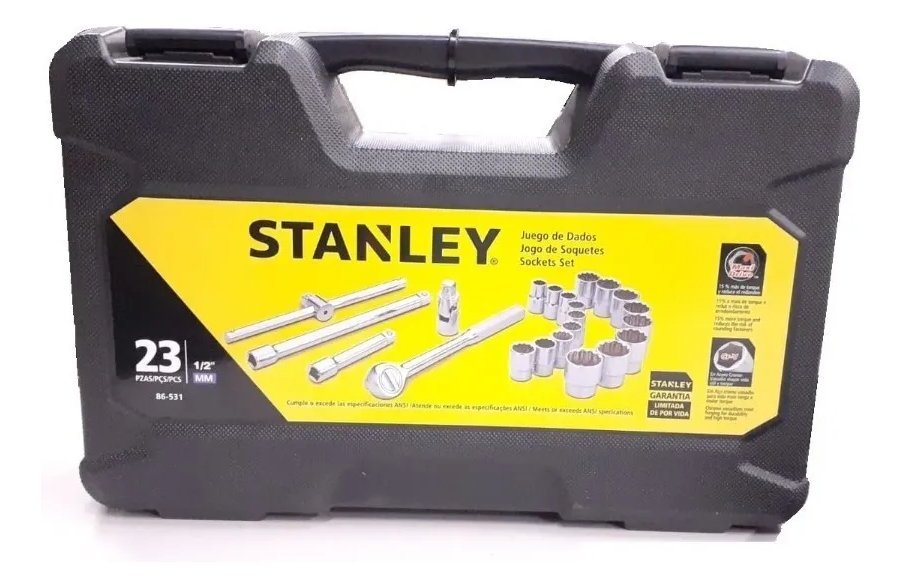 Stanley 86531 Juego De Tubos 23 Piezas Negro - Imagen 2