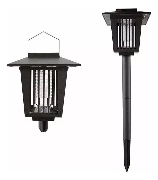 Lámpara Solar Mata Mosquitos Arrow Línea Jardín 2v 14w Negro