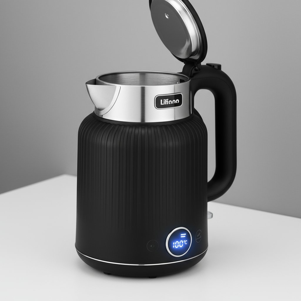 Pava Eléctrica Liliana Safeheat Ap992n 1,5 L Negro - Imagen 5