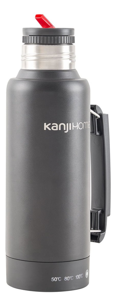 Termo Eléctrico T-mate 1 Litro Tapa Mate Y Bombilla Color Negro Kanjihome - Imagen 10