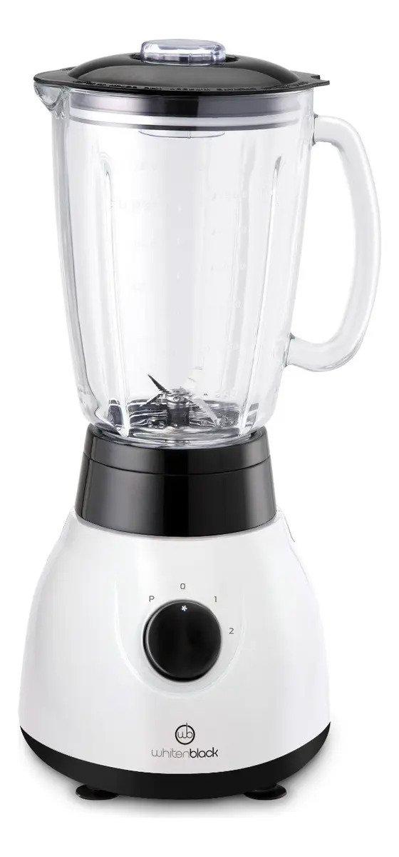 Licuadora Whitenblack By Liliana Jarra De Vidrio 1.5lts 850w Color Blanco - Imagen 3