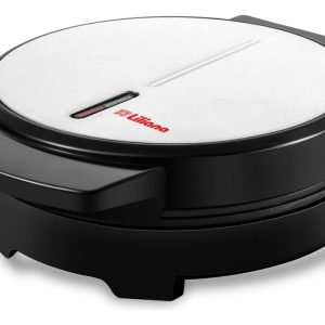 Waflera Redonda Waffly Teflon Aw932 Color Negro 220v Liliana Plateado