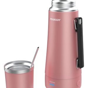 Termo Electrico Peabody Et1000g E-termo 1l Mate Bombilla P1 Color Rosa Metalizado