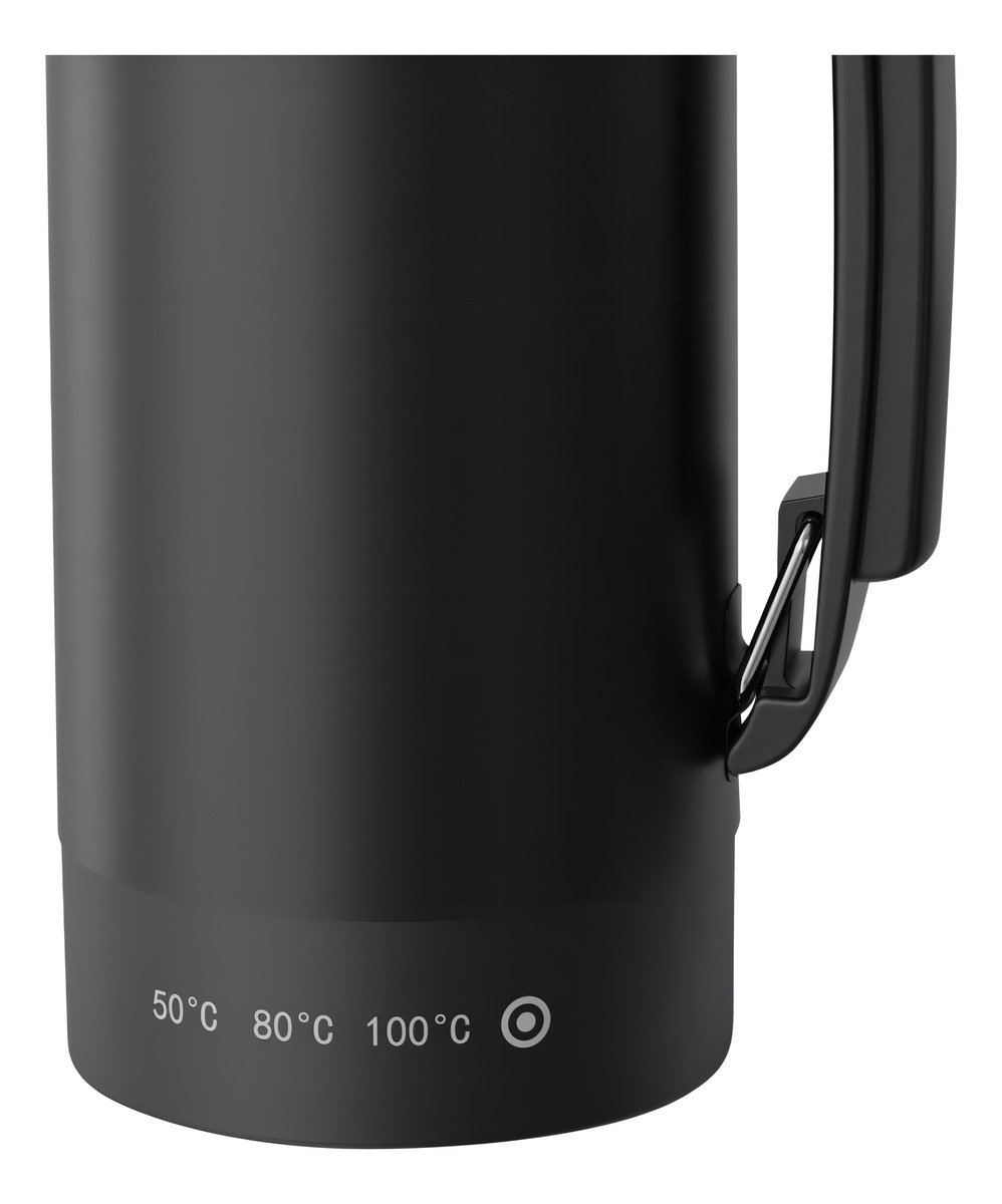 Termo Eléctrico T-mate 1 Litro Tapa Mate Y Bombilla Color Negro Kanjihome - Imagen 3