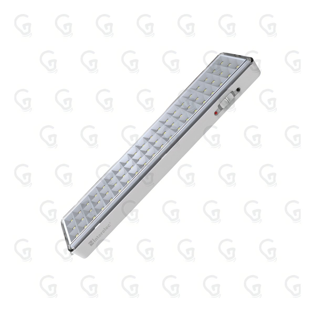 Interelec 404751 Luz De Emergencia Recargable 60 Leds Bateria Litio Color Blanco - Imagen 3
