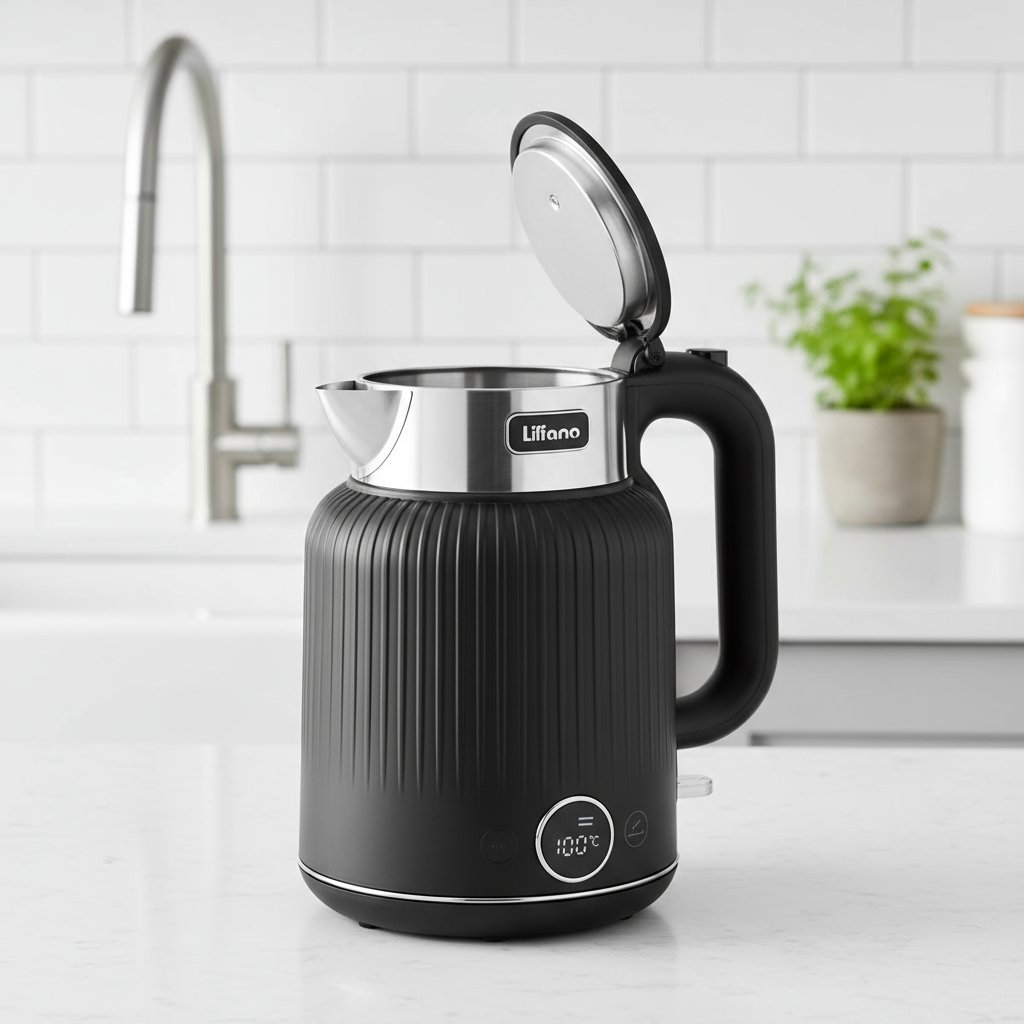 Pava Eléctrica Liliana Safeheat Ap992n 1,5 L Negro - Imagen 8