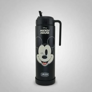 Termo Acero Inox. Lumilagro Mickey Mouse 1 Lts Ettdis378 Negro