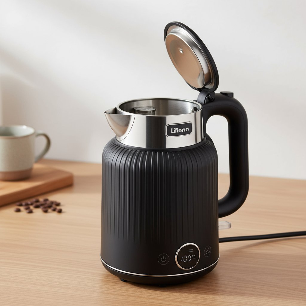 Pava Eléctrica Liliana Safeheat Ap992n 1,5 L Negro - Imagen 4