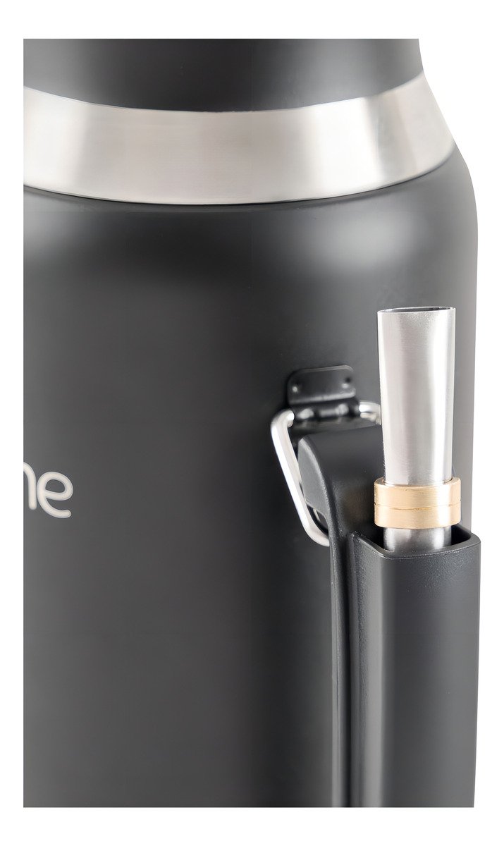 Termo Eléctrico T-mate 1 Litro Tapa Mate Y Bombilla Color Negro Kanjihome - Imagen 9