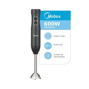 Mixer Minipimer Licuadora De Mano Midea 600w Negro