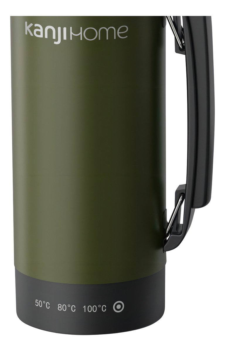 Termo Eléctrico T-mate 1 Litro Tapa Mate Y Bombilla Color Verde Kanjihome - Imagen 3