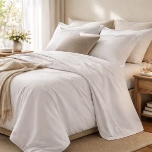 Juego Sábanas Queen 200 Hilos Palette 100% Algodón Ivory