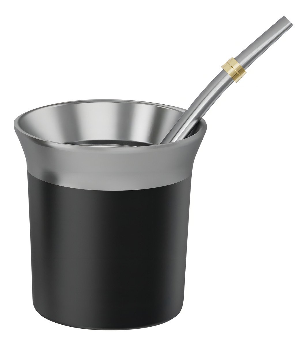 Termo Eléctrico T-mate 1 Litro Tapa Mate Y Bombilla Color Negro Kanjihome - Imagen 4