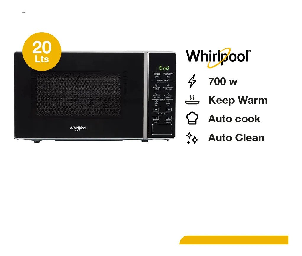 Microondas Whirlpool 20 Ltrs Wms20bs - Imagen 2