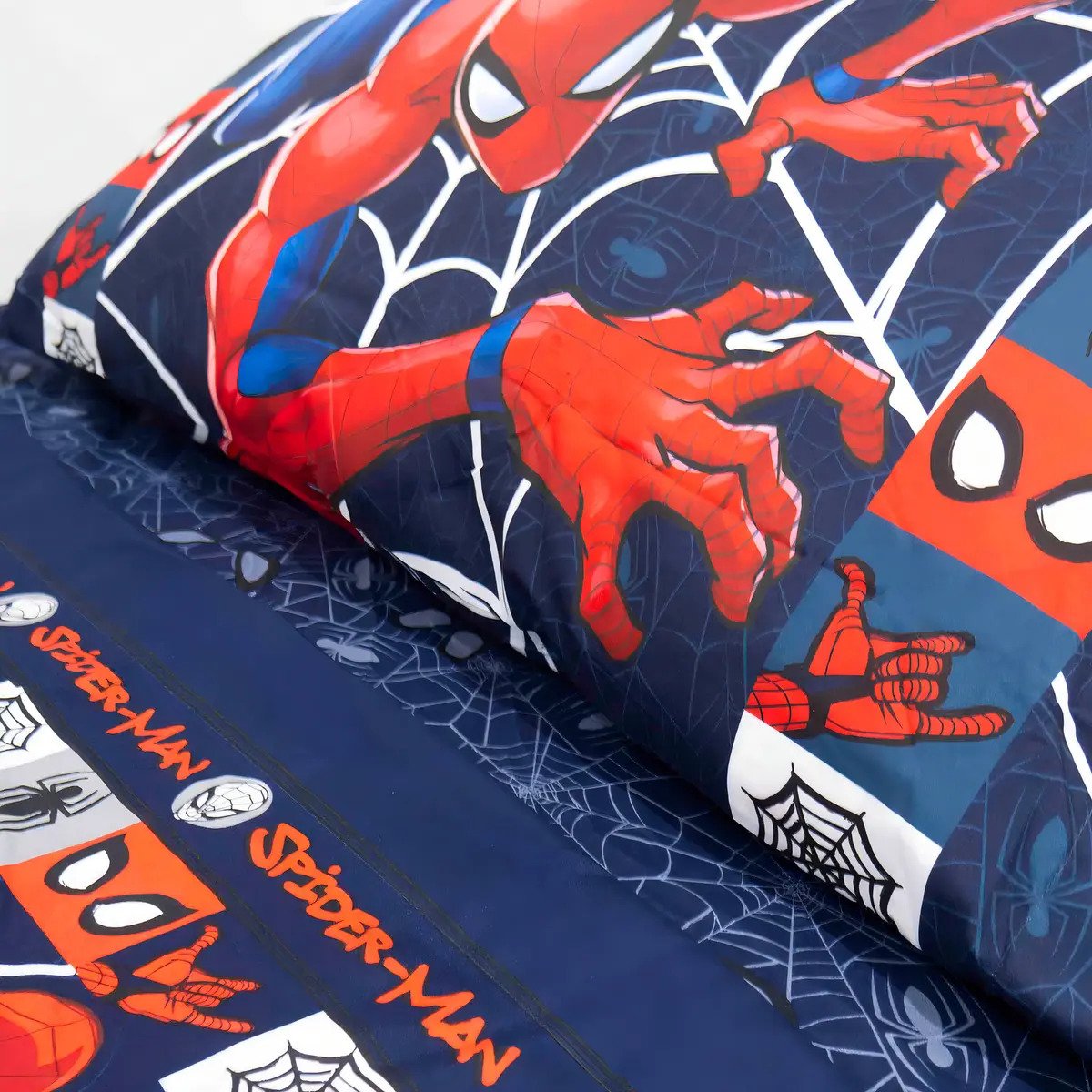 Juego Sábanas 1 1/2 Plaza Ultra Soft Spiderman Piñata Azul Spiderman - Imagen 4
