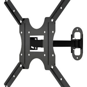 Soporte Tv Pared Inclinable E-soporter 23 A 55 Pulgadas Negro Para Smart Tv Led Lcd, Televisor Y Monitor, Base De Pared Resistente Con Ajuste De Inclinación, Fácil Instalación En Hogar Y Oficina Total