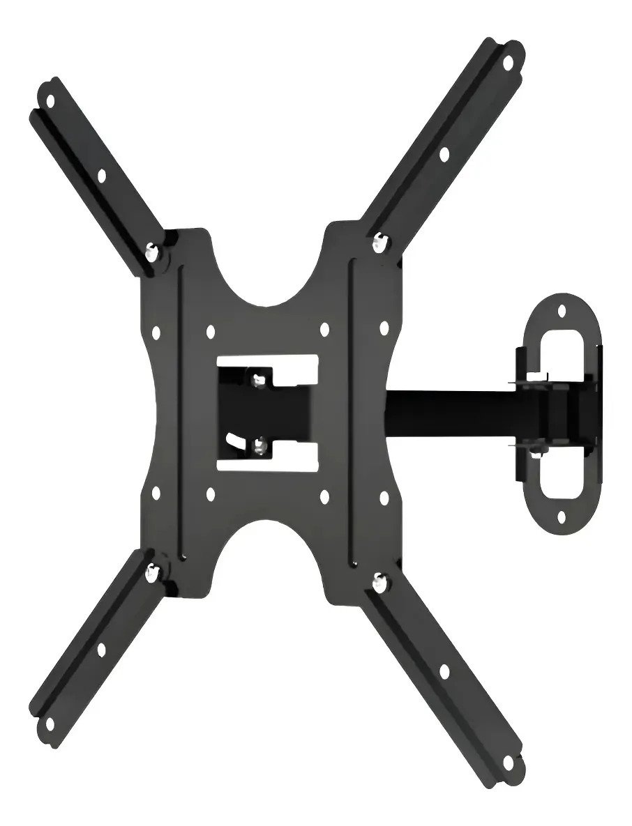 Soporte Tv Pared Inclinable E-soporter 23 A 55 Pulgadas Negro Para Smart Tv Led Lcd, Televisor Y Monitor, Base De Pared Resistente Con Ajuste De Inclinación, Fácil Instalación En Hogar Y Oficina Total