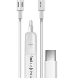 Auriculares In-ear Foxbox Link Pro Blanco Con Cable Tipo C Micrófono