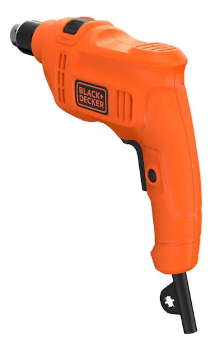 Taladro Percutor Black+decker Bed710450ar Compacto 450w 10mm Naranja