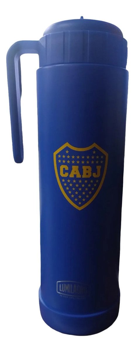 Termo Lumilagro 1 Lts Pampa Acero Inox. Boca Juniors Azul - Imagen 2