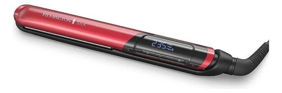 Alisadora Remington Silk Profesional S9600 Cerámica Con Seda Rojo - Imagen 8