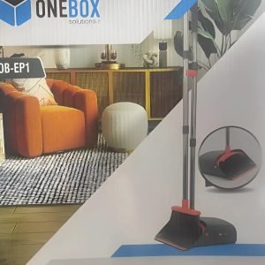 Set Escoba Y Pala Aeropuerto Onebox Rebatible Desmontable Plateado