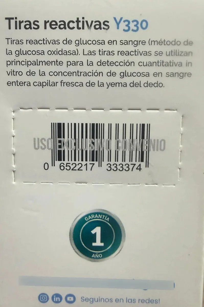 Tiras Reactivas Glucometro Maverik Glucosa Anmat X50unidades Negro - Imagen 7