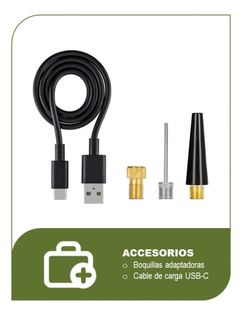 Inflador Inalámbrico Philco I151p Recargable Por Usb Compresor De Aire Portátil 150 Psi - Imagen 8